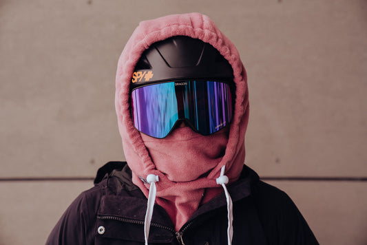 Mountain Berry Pink Helmet Hoodie