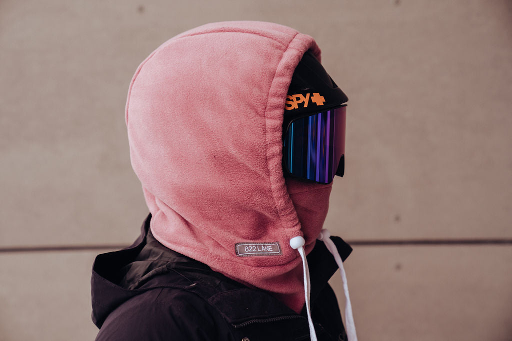 Mountain Berry Pink Helmet Hoodie