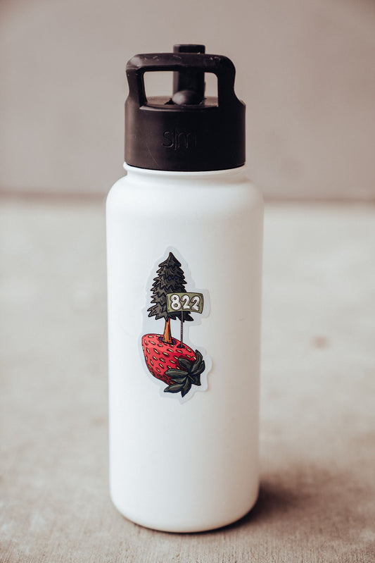 Strawberry and a Tree Sticker